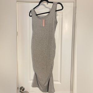 Maternity dress gray S NWT